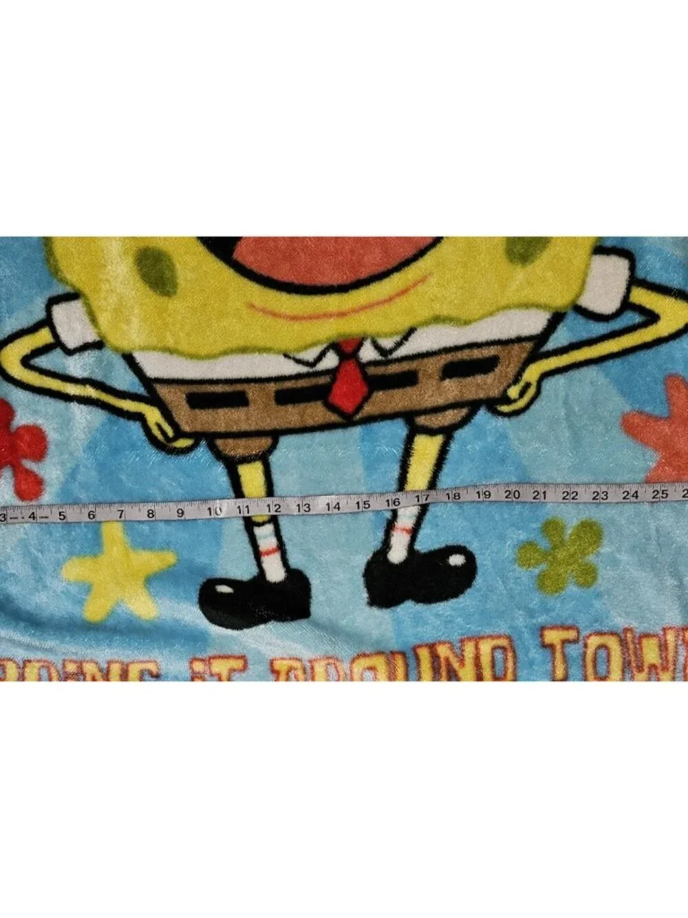 Nickelodeon Spongebob Squarepants Blanket Throw 29x43 Bring It Around Town